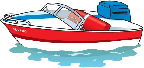 Motor boat clipart