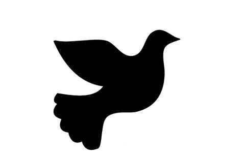 Dove silhouette vector – Silhouettes Vector