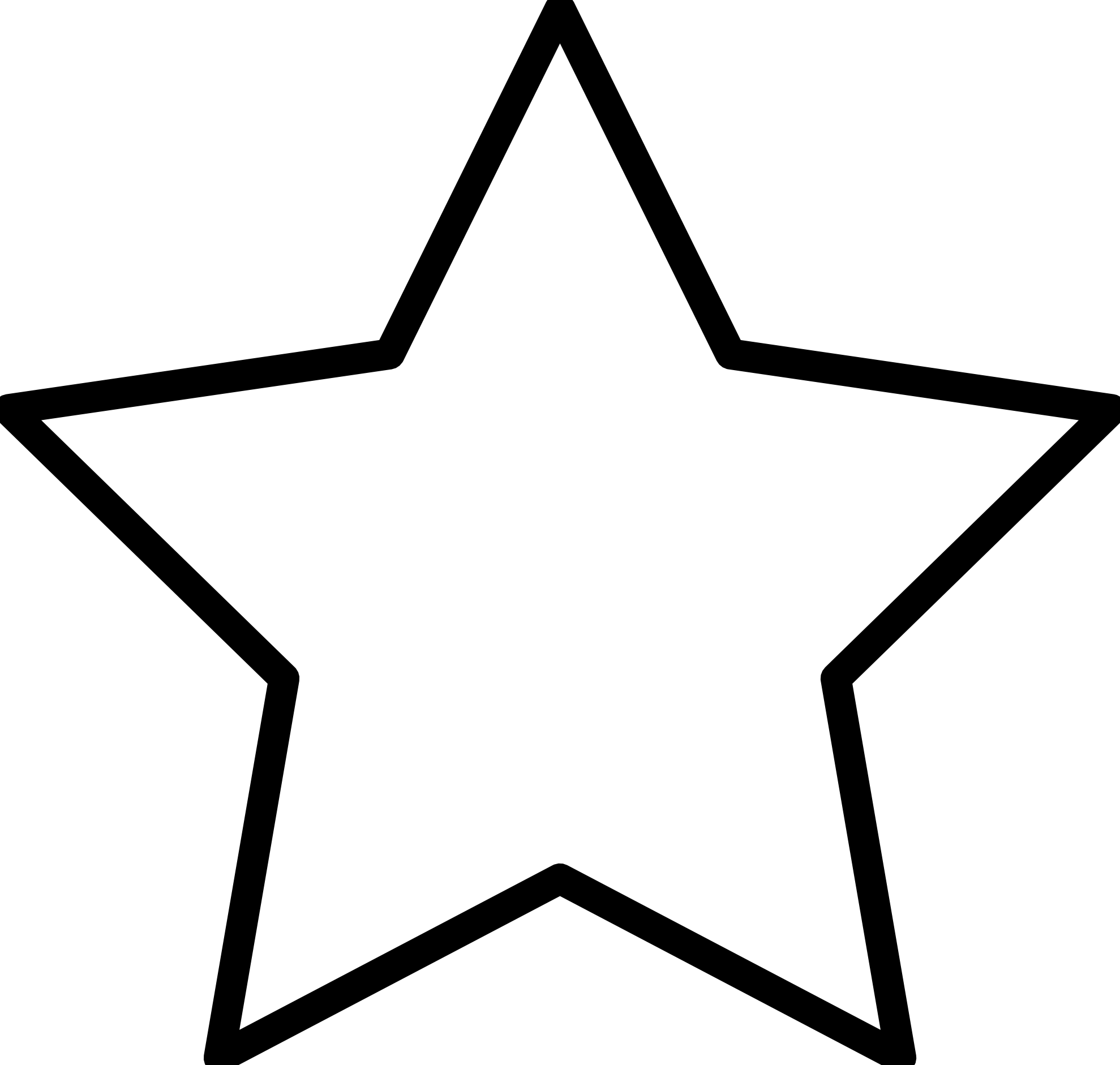 Star Cartoon Black And White - Free Clipart Images