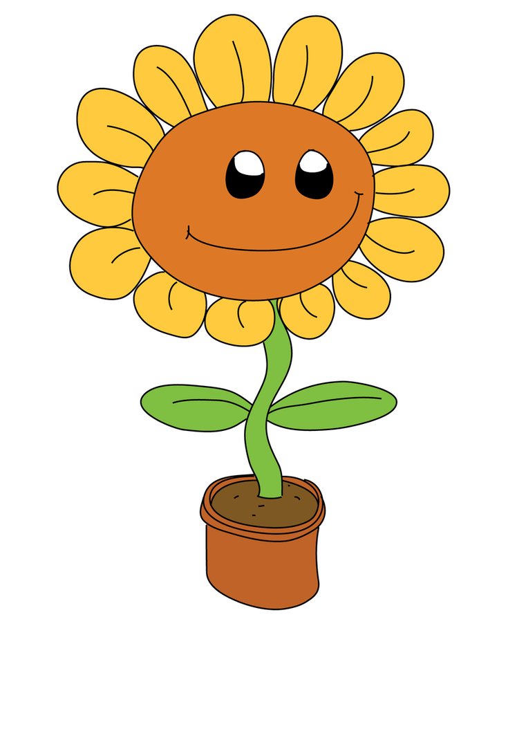 Cartoon Sunflower Pictures