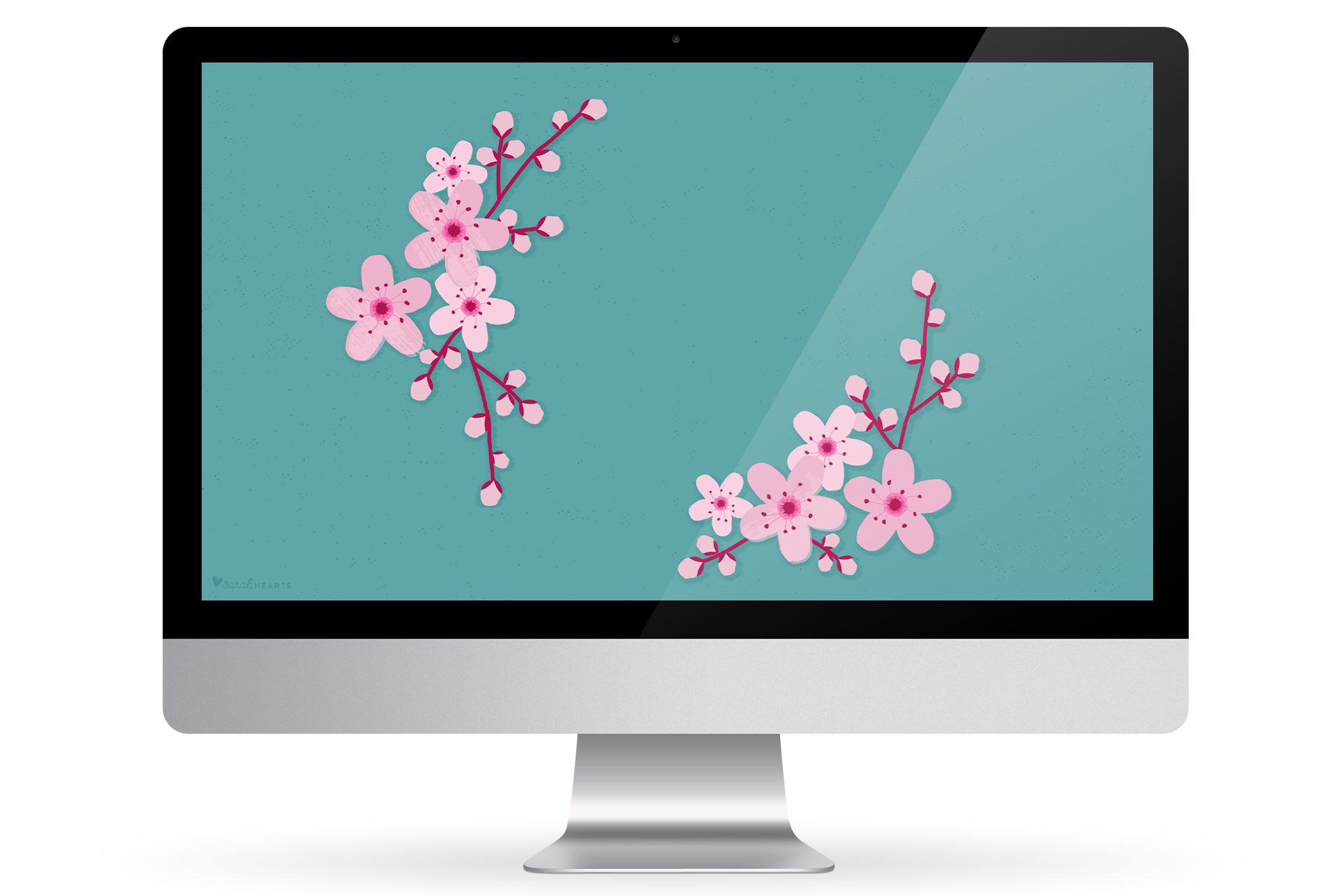 March 2016 Cherry Blossom Calendar Wallpaper - Sarah Hearts