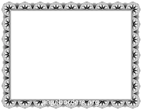 Black Certificate Border: Clip Art, Page Border, and Vector Graphics