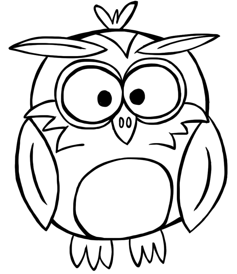 Best Owl Clipart Black and White #28312 - Clipartion.com