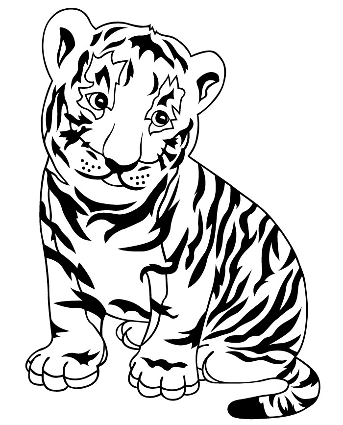 60+ Tiger Shape Templates, Crafts & Colouring Pages | Free ...