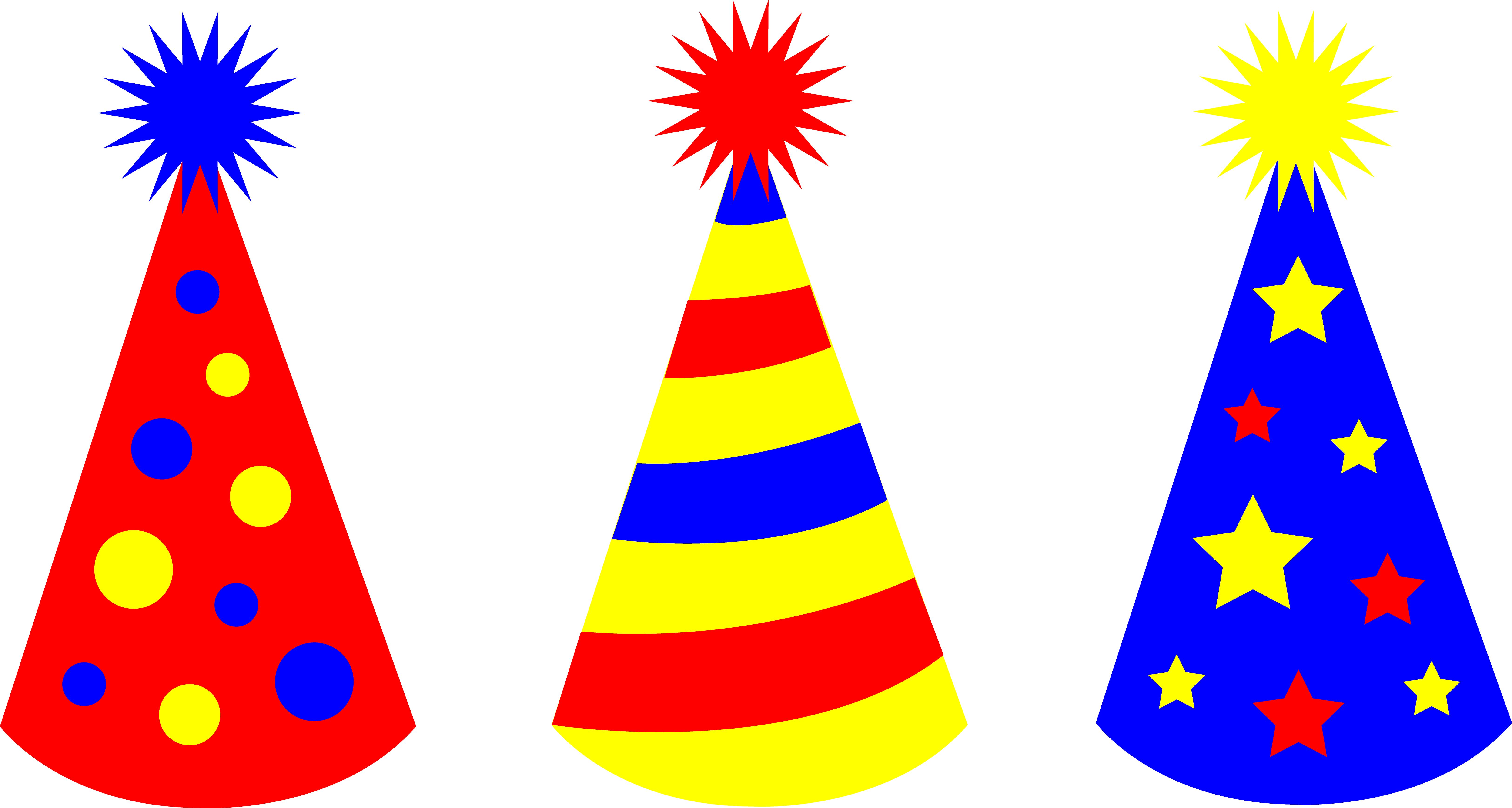 Red party hat clipart