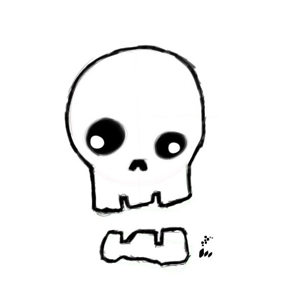 Cartoon skulls - Drawing Factory