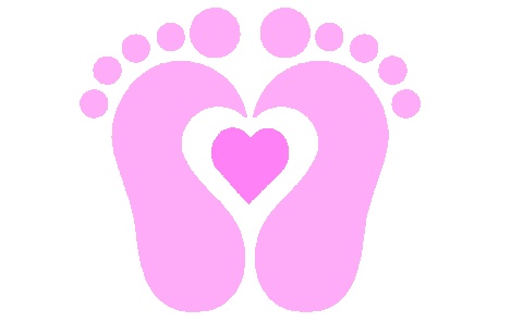 Free baby feet clip art