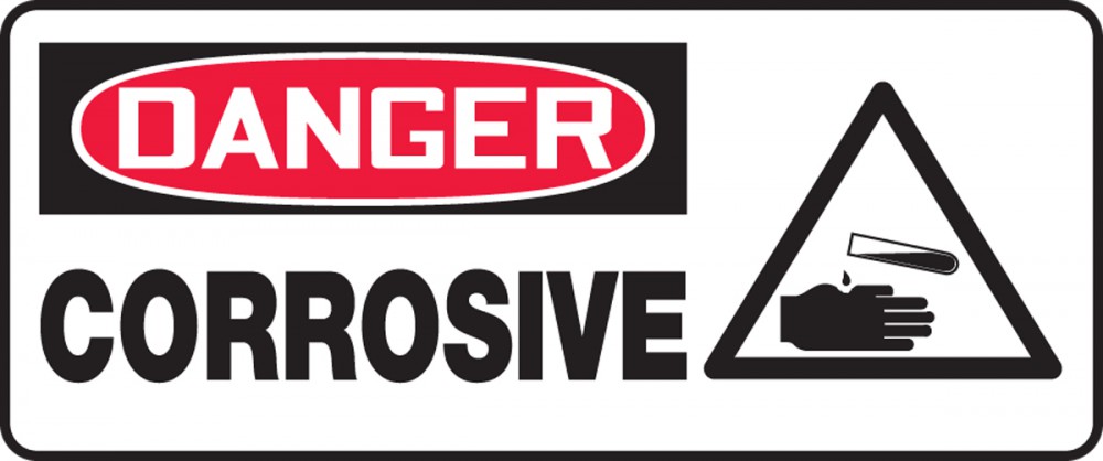 Corrosive OSHA Danger Safety Sign MCHL029