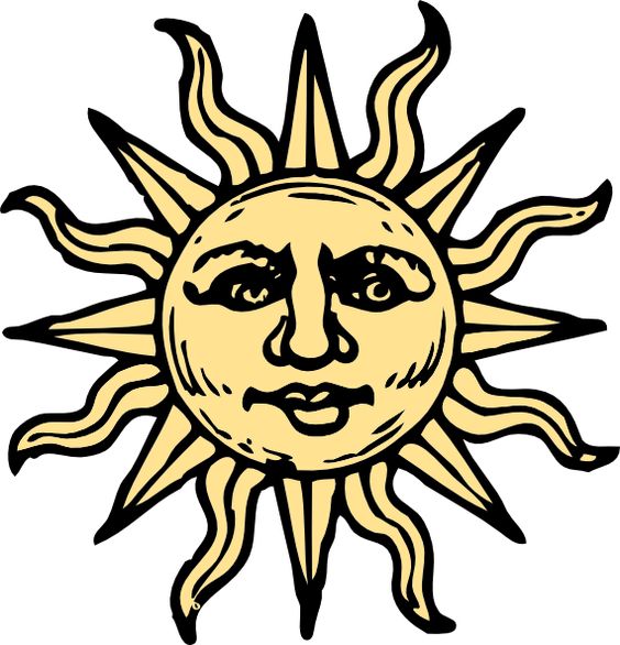 Sun drawing, Art online and Sun