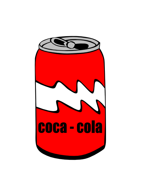 Coca cola can clipart