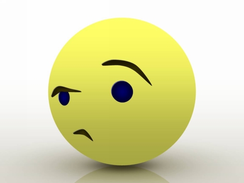Confused smiley face clip art