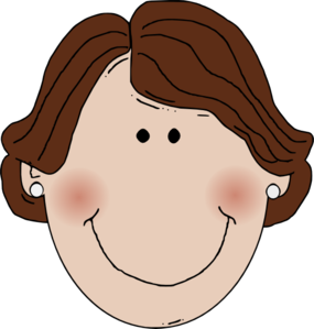 Girl face smile smiling 2 vector clip art - dbclipart.com