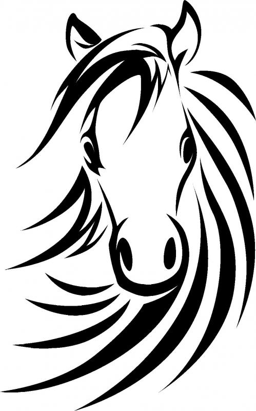 Free Printable Horse Head Stencils ClipArt Best