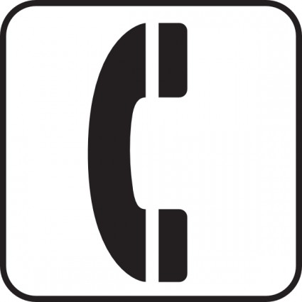 Clipart phone symbol