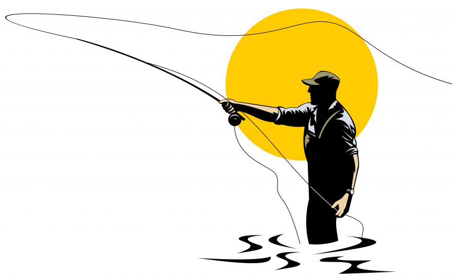 Fly Fishing Clipart
