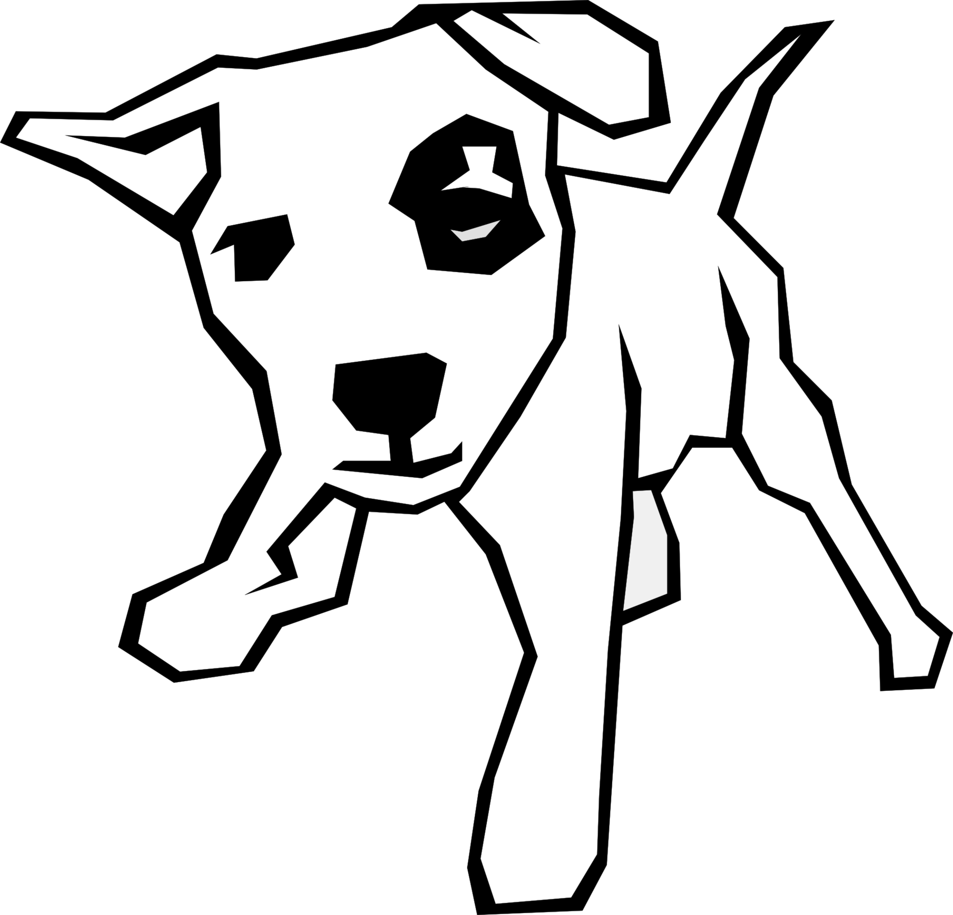 Drawn Dog Clipart - Free to use Clip Art Resource