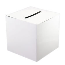Wedding Card Boxes and Wishing Wells in Color:White, Material ...