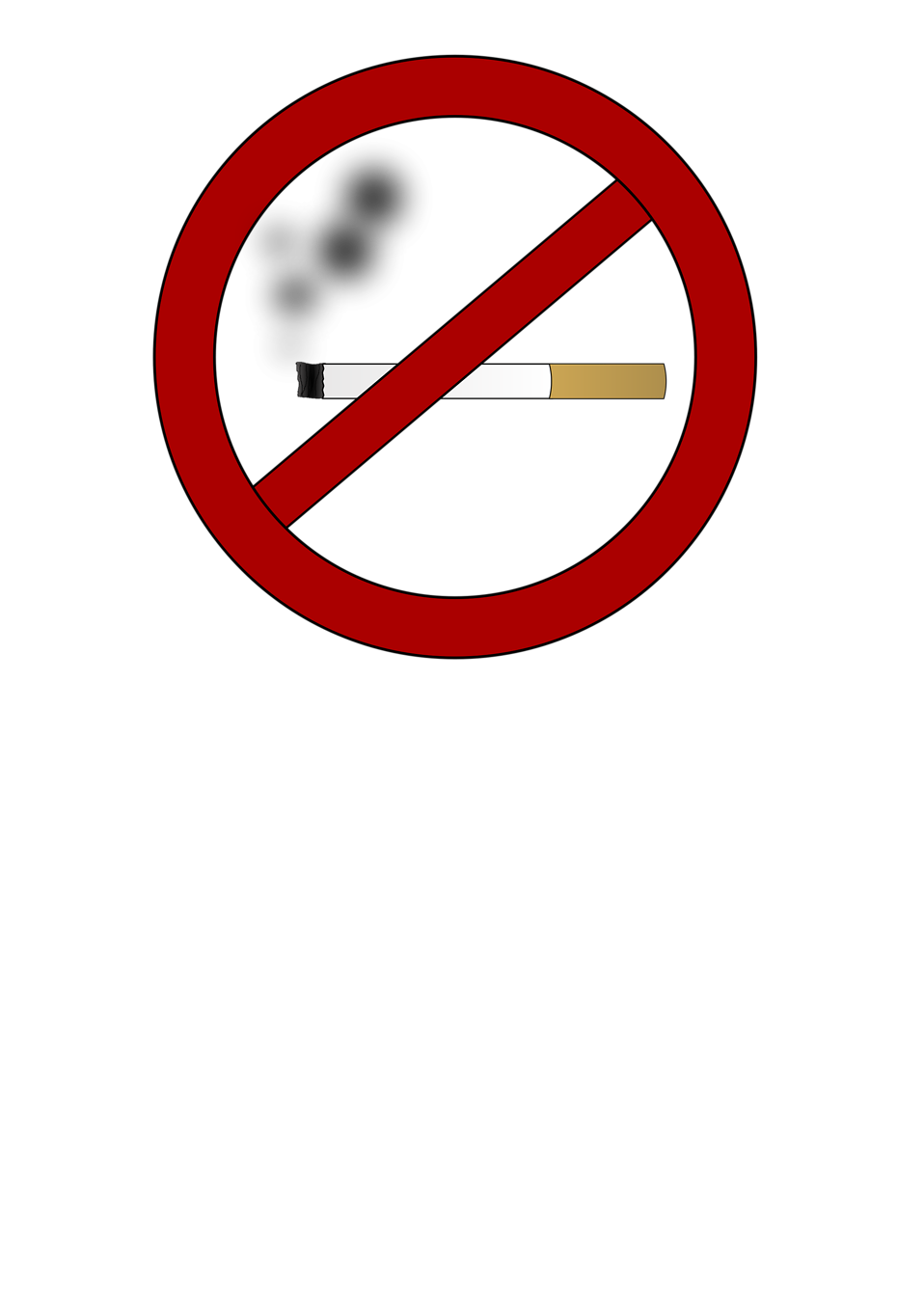 No Smoking | Free Stock Photo | Illustration of a no smoking ...