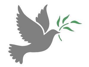 Mylar Stencil DOVE OF PEACE , A4 Paint Stencil, Genuine Mylar Re ...