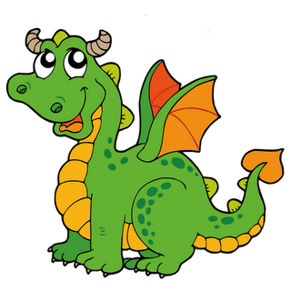 Castles and dragons clipart for kids