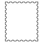Rubber Stamp Outline Clipart