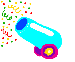 Confetti cannon (drawing by Ruhrtommy)