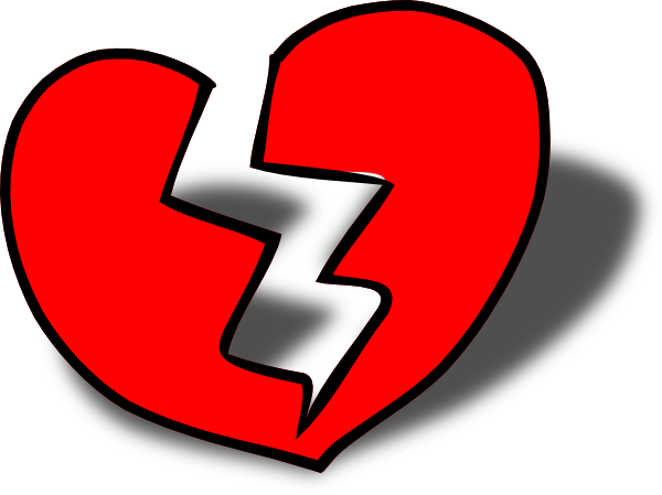 Clipart of heart break - ClipartFox