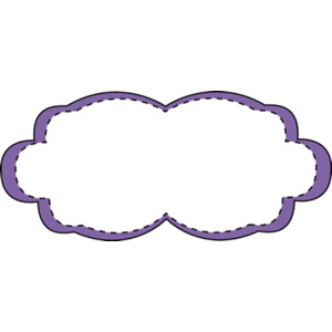 Purple Stitched Frame - Free Clip Art Frames - Polyvore