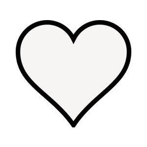 Transprent heart outline clipart