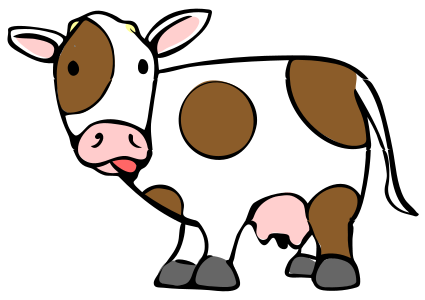 Cartoon Cow Face