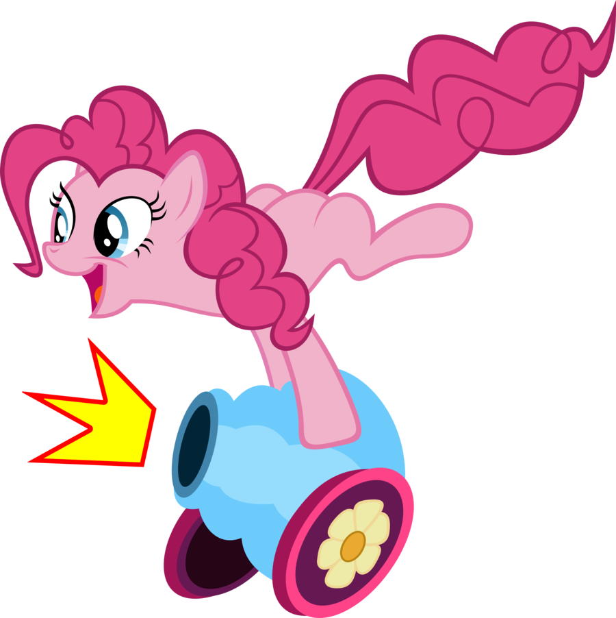 Pinkie Pie PARTY CANNON Vector by hombre0 on DeviantArt