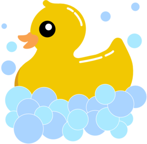 Rub Duck Bubbles Clip Art - vector clip art online ...