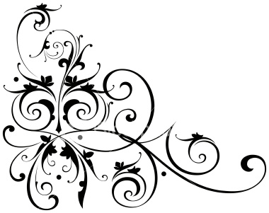 Black And White Scroll Clipart