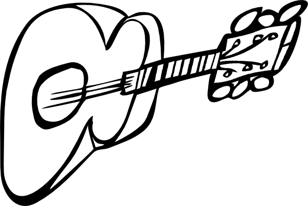 Guitar Outline Printable - Free Clipart Images