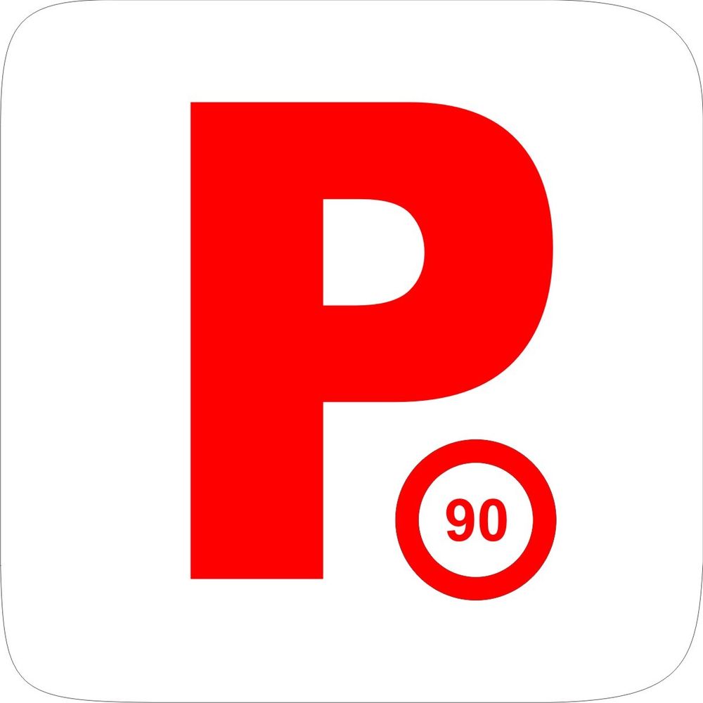 P PLATE RED 90 STICK ON DECAL STREET LEGAL hippynige | eBay