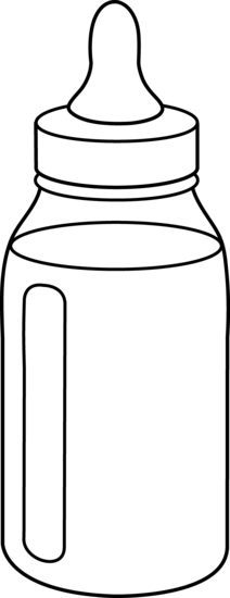 Milk bottle for baby clipart