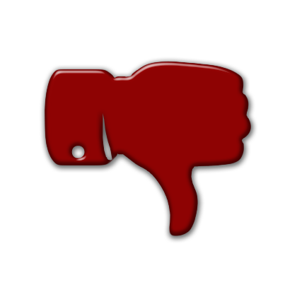Thumbs (Thumb) Down Solid Hand Icon #086889 Â» Icons Etc