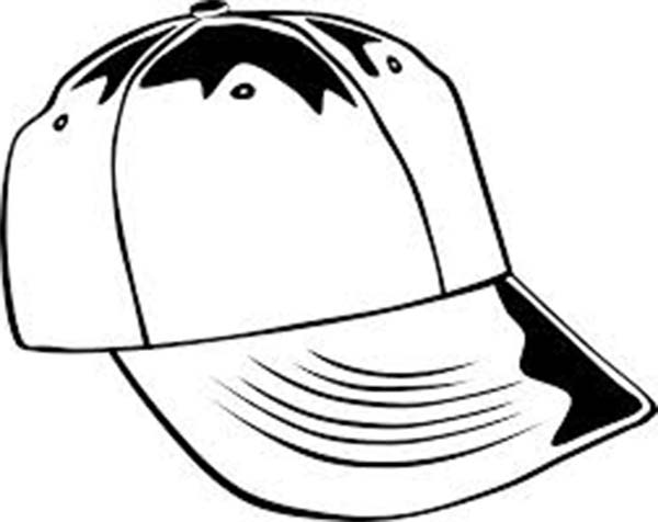 Baseball Cap Coloring Page for Kids | Coloring Sun