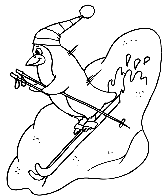 Cartoon Penguin Coloring Pages - AZ Coloring Pages