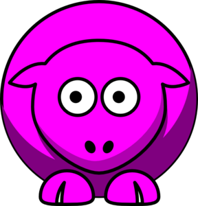 Sheep Looking Right clip art - vector clip art online, royalty ...