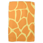 Orange Giraffe Print Pattern. Kitchen Towel from Zazzle.
