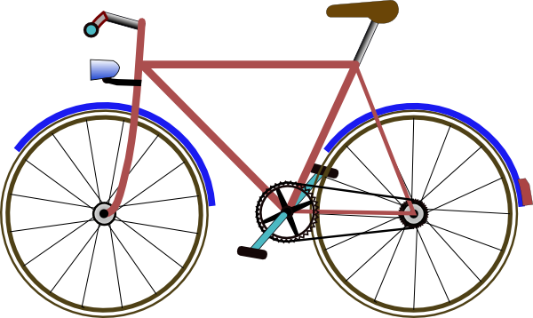 Bicycle clip art Free Vector