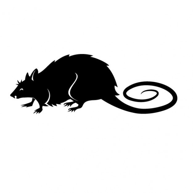 Black rat vector illustration | Download free Vector