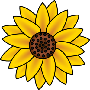 Sunflower clip art - vector clip art online, royalty free & public ...