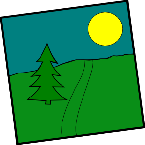 Landscape With A Picea clip art - vector clip art online, royalty ...