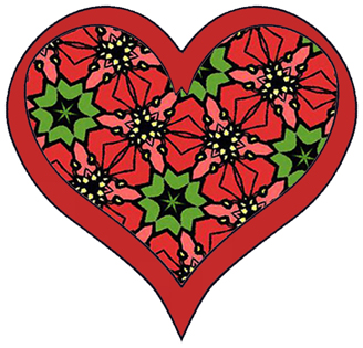 ArtbyJean - Paper Crafts: CUTE LITTLE HEARTS IN CHRISTMAS COLORS ...