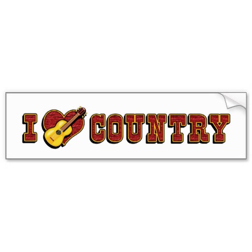Country Music Bumper Stickers, Country Music Bumper Sticker Designs