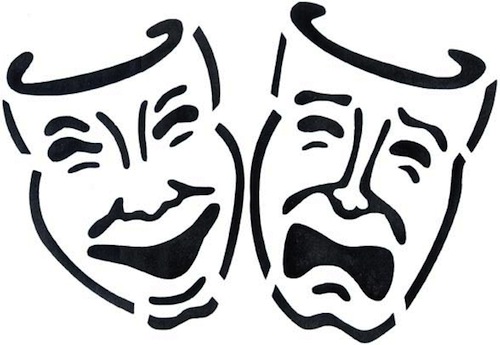 Theater Masks Clipart - Tumundografico