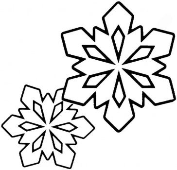 6 sided snowflake clipart