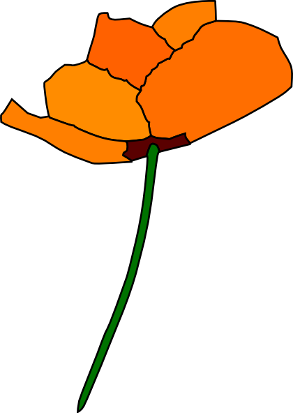 California Poppy Clip Art - vector clip art online ...